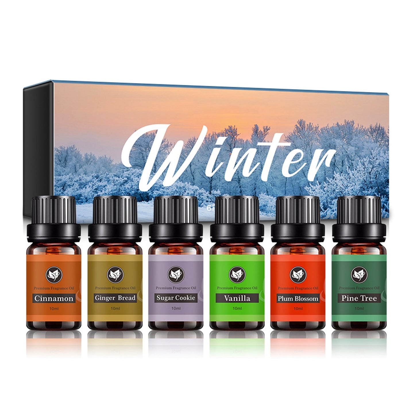 6/12/14/20Pcs Pure Essential Oils Natural Plant Aroma Essential Oil Diffuser Eucalyptus Vanilla Mint Eucalyptus Rose Tea TreeOil