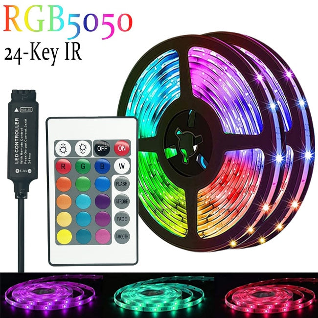 LED Strip 1m-30m RGBIC WS2812b Bluetooth App Control Chasing Effect Lights Flexible Tape Diode Ribbon TV BackLight Room Decorate