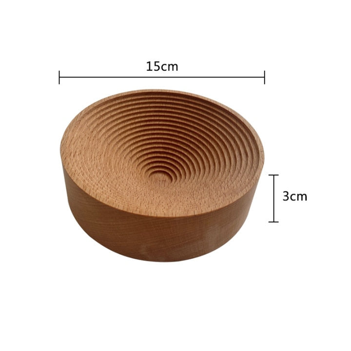 1Pc Nordic Groove Wood Dessert Slicing Bread Tray Kitchen Anti-slip Cutting Board Storage Organizer