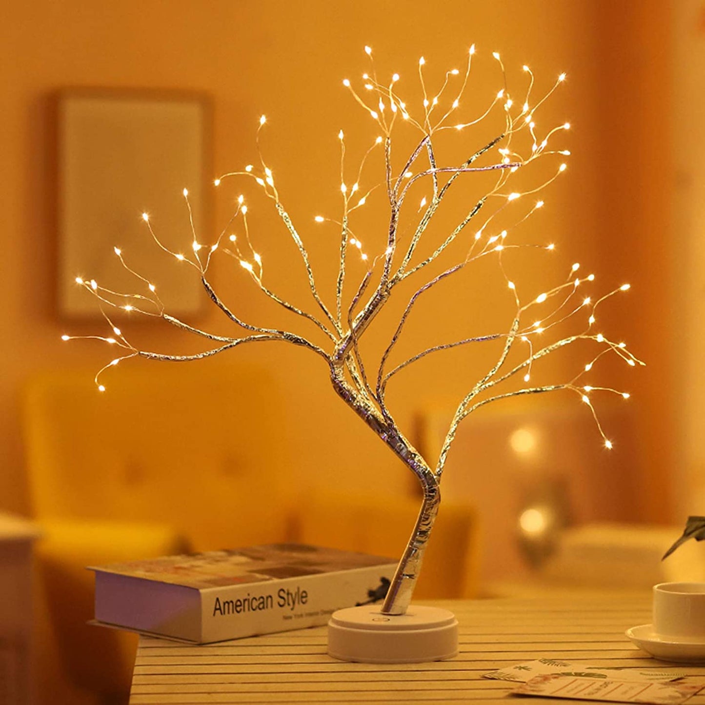 108led 36led 20led Festive Decoration Night Light Copper Wire Orchid Tree Branch Lamp for New Year Birthday Gifts Bedroom Decor