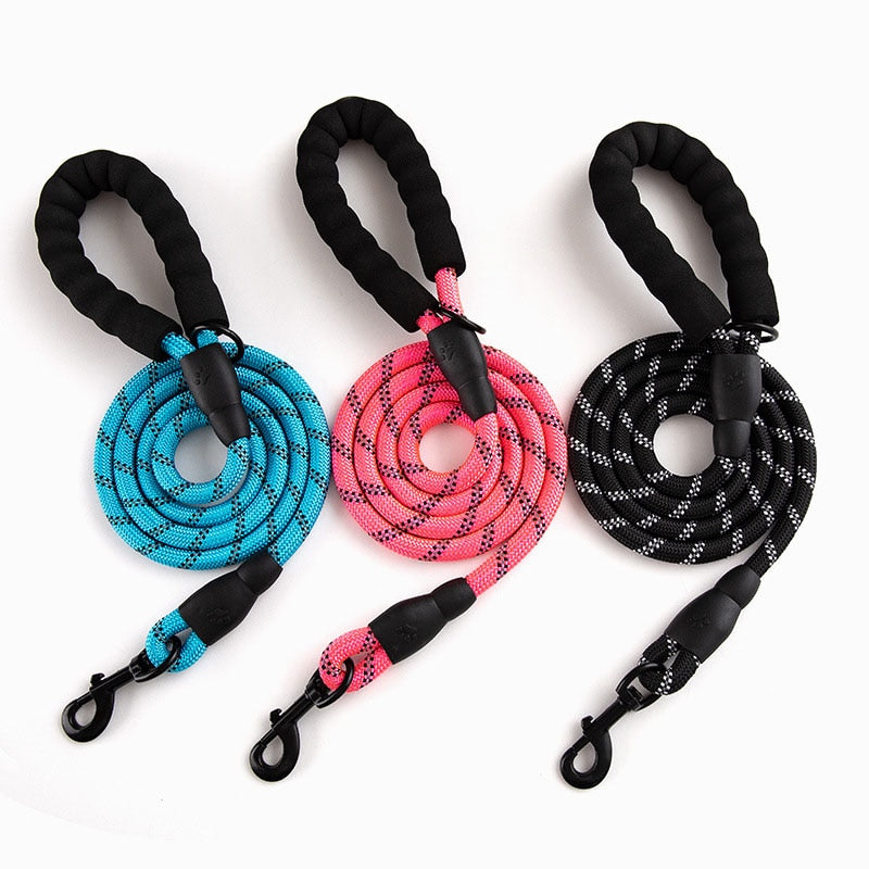 Nylon Training Dog Leash Webbing Recall Long Lead Line Pet Traction Rope Great for Teaching Camping Backyard