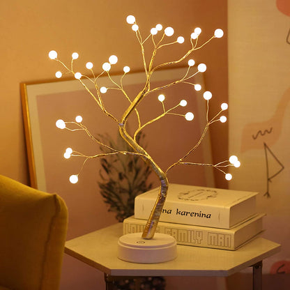 108led 36led 20led Festive Decoration Night Light Copper Wire Orchid Tree Branch Lamp for New Year Birthday Gifts Bedroom Decor