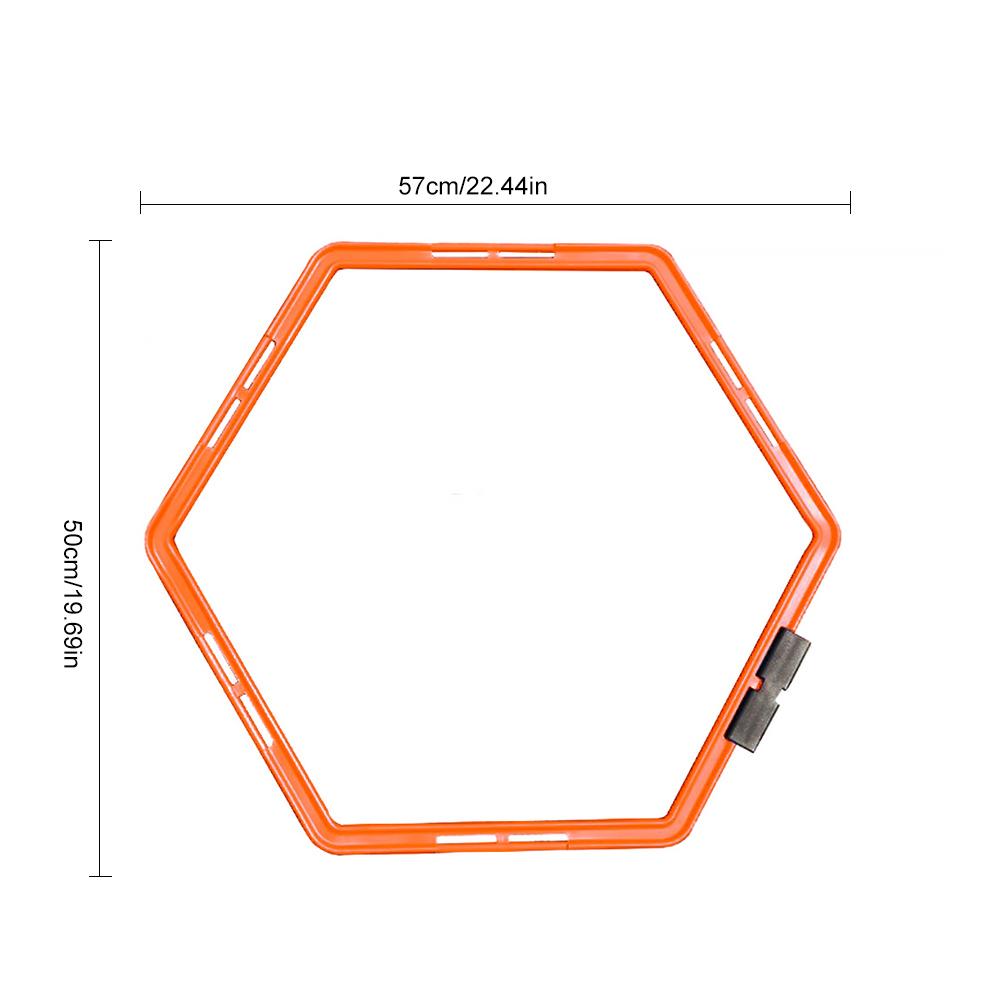 Hexagonal Agility Ring Training Ring Physical Training Ring Football Trainer Ladders Hurdles Speed Rings