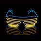 Novelty LED Glasses Light Up Shades Flashing Luminous Rave Night Christmas Activities Wedding Birthday Party Decoration 4 Colors