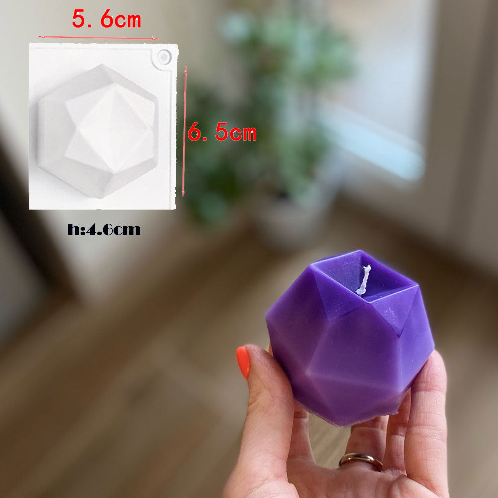 Scented Candle Mold DIY Wool shape Candle Silicone Casting Mold Handmade Candle Soap Making Wax Mold Handcraft Home Decoration