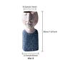 Art Portrait Flower Pot Vase Sculpture Resin Human Face Family Flower Pot Handmade Garden Flower Arrangement Home Decors