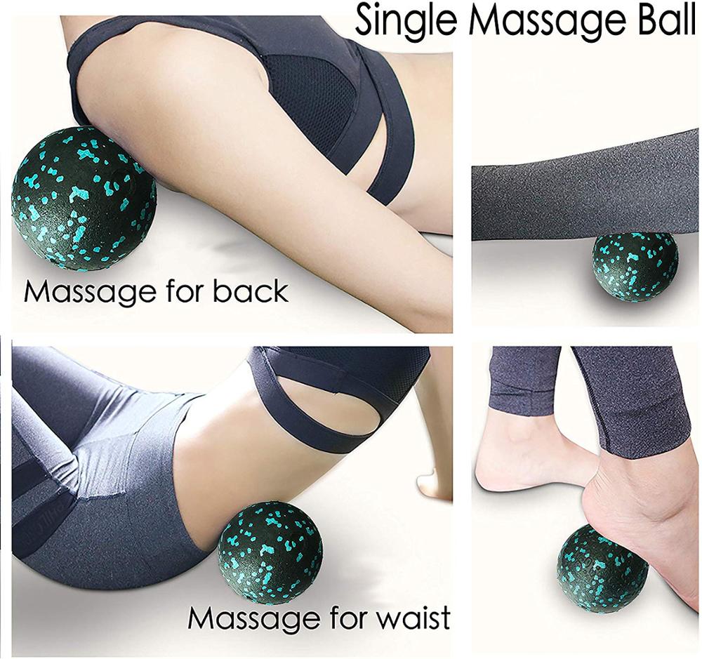 Yoga Block Roller Fitness Ball Set EPP High Density Foam Roller Deep Tissue Massage Pilates Body Muscle Release Exercises