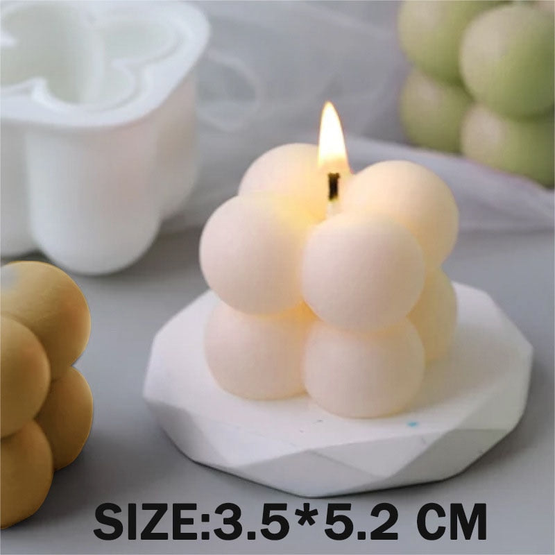 Scented Candle Mold DIY Wool shape Candle Silicone Casting Mold Handmade Candle Soap Making Wax Mold Handcraft Home Decoration