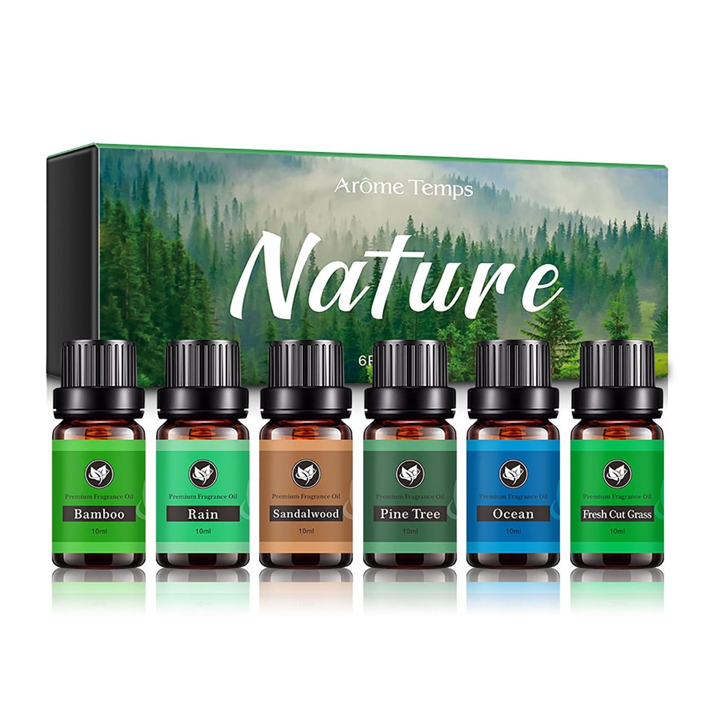 6/12/14/20Pcs Pure Essential Oils Natural Plant Aroma Essential Oil Diffuser Eucalyptus Vanilla Mint Eucalyptus Rose Tea TreeOil