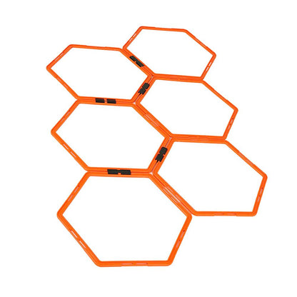 Hexagonal Agility Ring Training Ring Physical Training Ring Football Trainer Ladders Hurdles Speed Rings