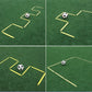 Agility Ladder Training Ring Cone Cylinder Hurdles Barriers Frame Soccer Obstacle Rack Pole Logo Bar Football Training Equipment