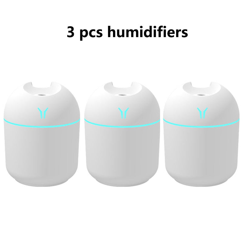 FunShing 250ml Mini Air Humidifier Purifier Car USB Aroma Essential Oil Diffuser Led Light Ultrasonic Mist Maker Home Appliance