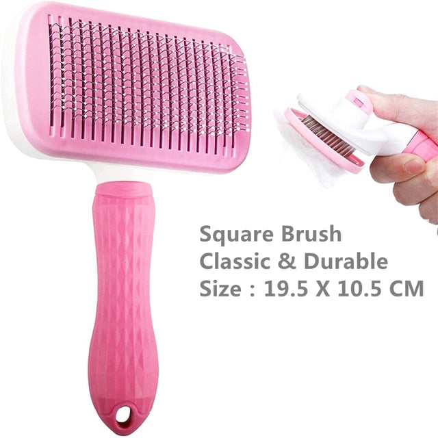 Pet Dog Hair Brush Cat Comb Grooming And Care Cat Brush Stainless Steel Comb For Long Hair Dogs Cleaning Pets Dogs Accessories