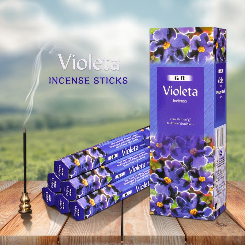 Y 20 Sticks Indian Incense White Sage Meditation Lavender Yoga Sea Breeze Love Incense Purifying Air Deodorization Aromatherapy