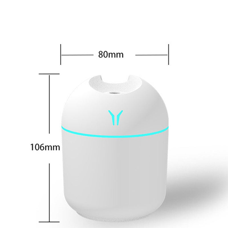 FunShing 250ml Mini Air Humidifier Purifier Car USB Aroma Essential Oil Diffuser Led Light Ultrasonic Mist Maker Home Appliance