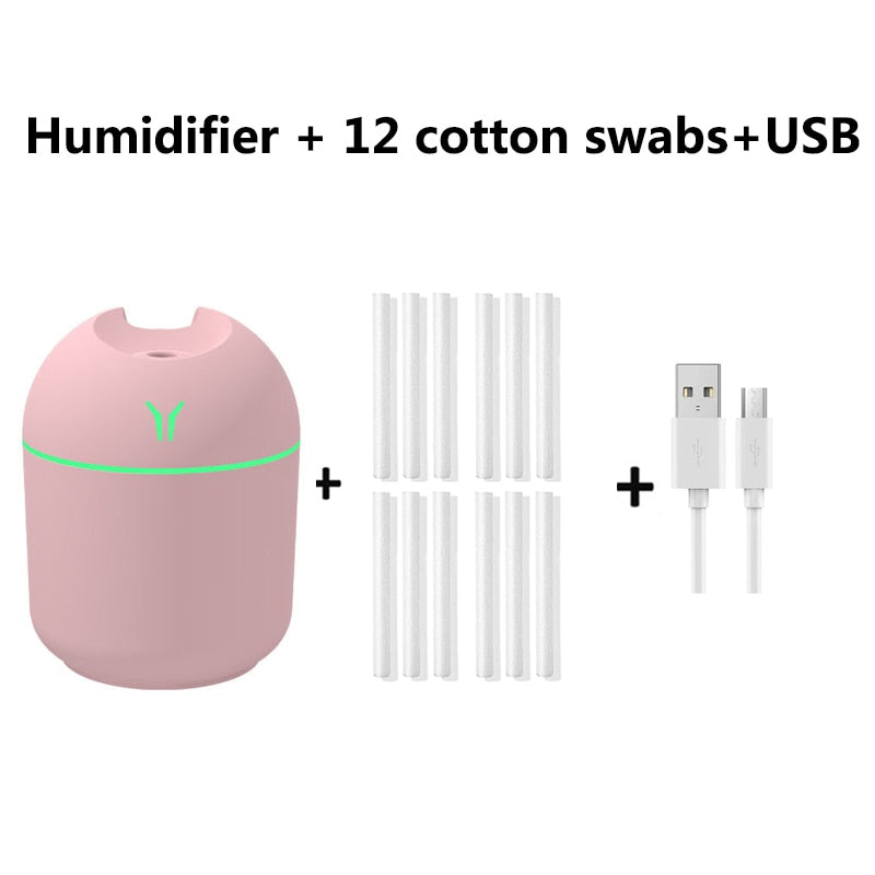 FunShing 250ml Mini Air Humidifier Purifier Car USB Aroma Essential Oil Diffuser Led Light Ultrasonic Mist Maker Home Appliance