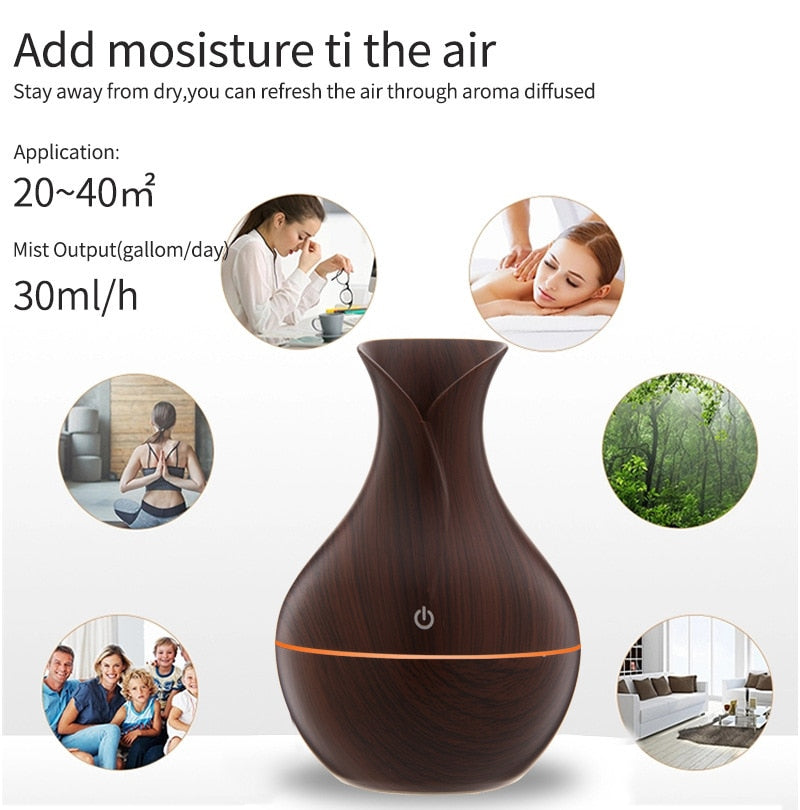 Ultrasonic Air Humidifier Aromatherapy Diffuser Essential Oil Mini Car Home Mist Maker Defusers Humificador Freshener for xiaomi