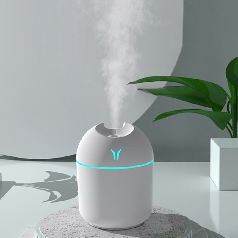 FunShing 250ml Mini Air Humidifier Purifier Car USB Aroma Essential Oil Diffuser Led Light Ultrasonic Mist Maker Home Appliance