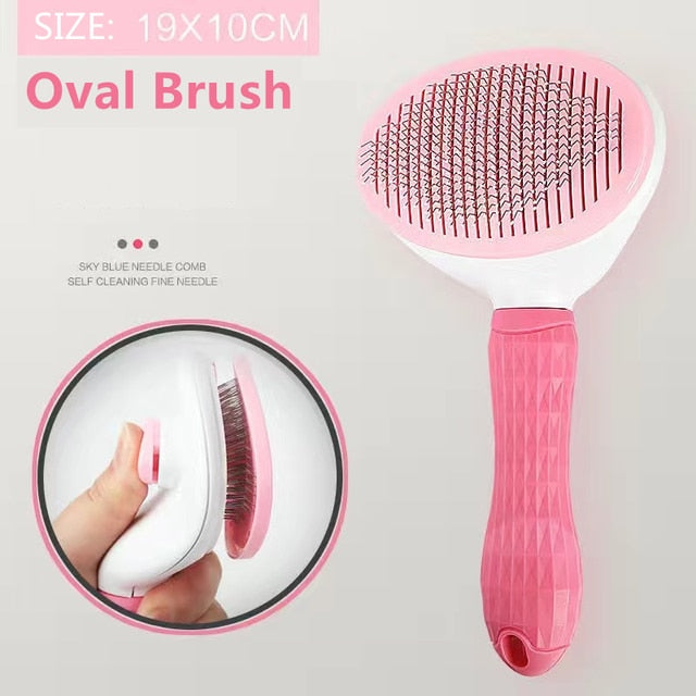 Pet Dog Hair Brush Cat Comb Grooming And Care Cat Brush Stainless Steel Comb For Long Hair Dogs Cleaning Pets Dogs Accessories